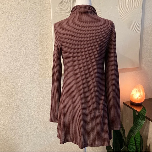 Knox Rose Mauve Waffle Weave Longline Cardigan Size XS - Picture 2 of 8